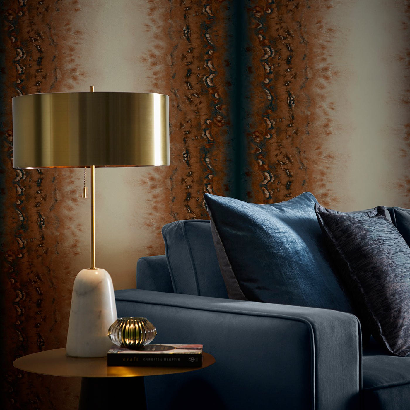 Disperse Wallpaper - Bronze - Clarke & Clarke