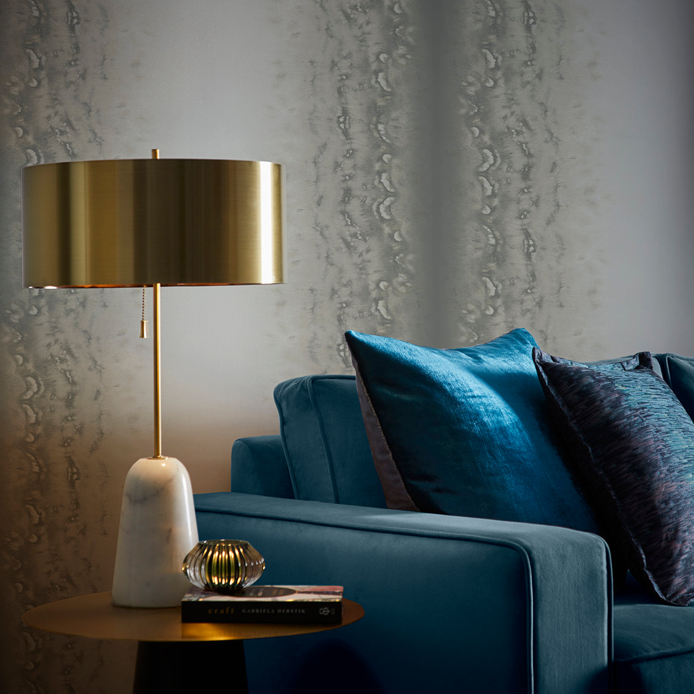 Disperse Wallpaper - Pearl - Clarke & Clarke