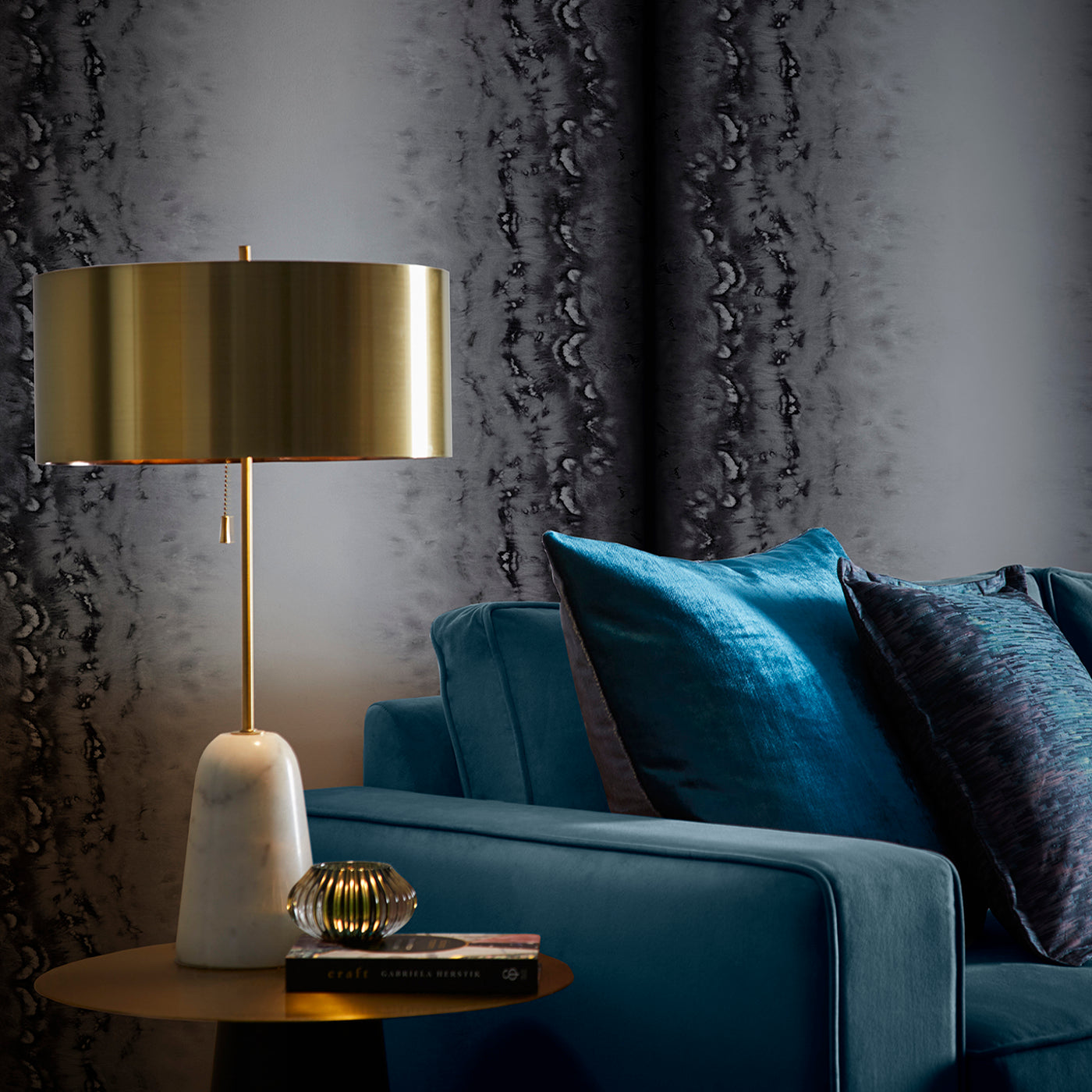Disperse Wallpaper - Silver - Clarke & Clarke