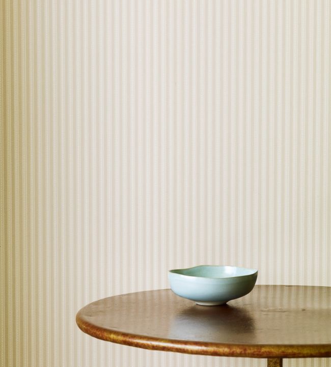 Ditton Stripe Wallpaper - Silver - Colefax & Fowler