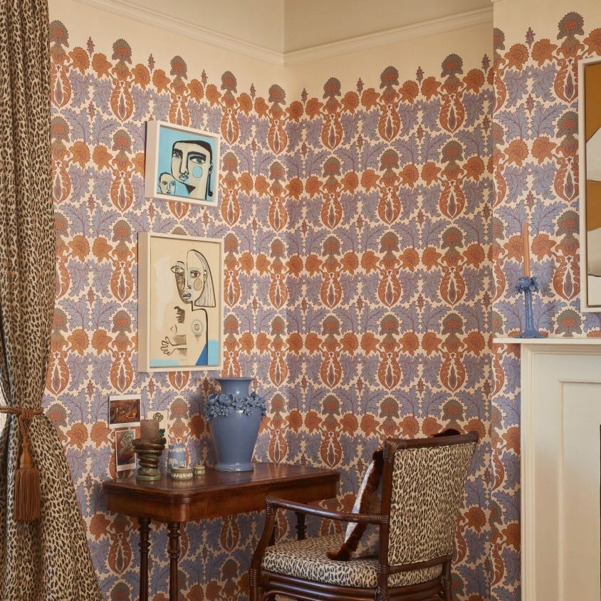 EMANIA CLIMBING WALLS Wallpaper - Azurite - House of Hackney