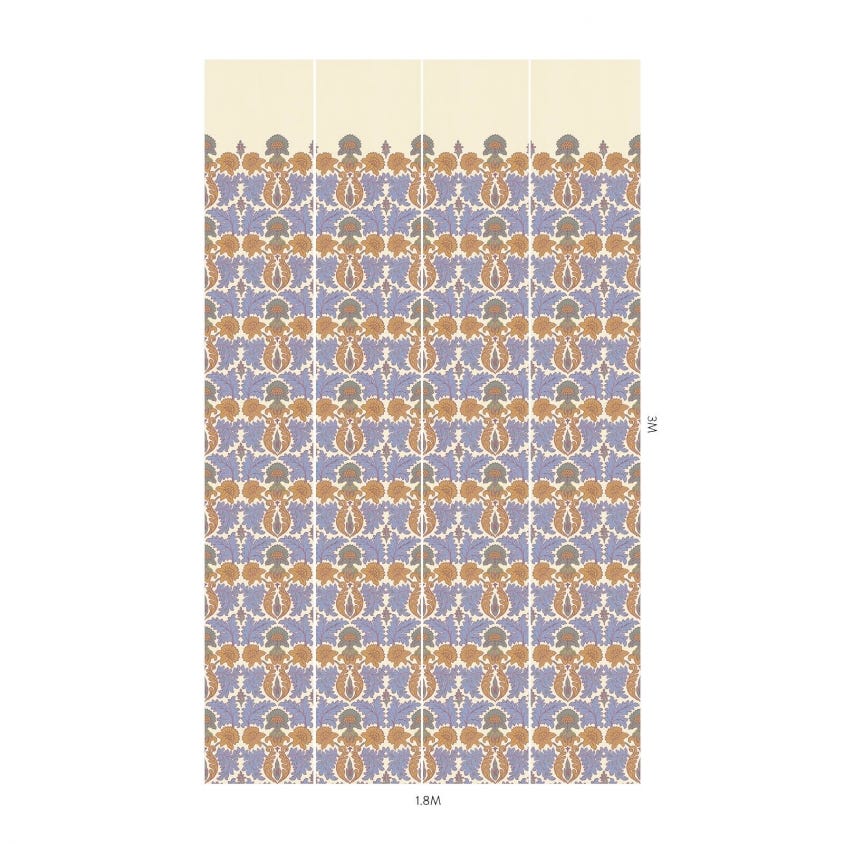 EMANIA CLIMBING WALLS Wallpaper - Azurite - House of Hackney