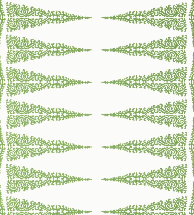 Ellery Stripe Wallpaper - Kelly on White - AT24546 - Anna French