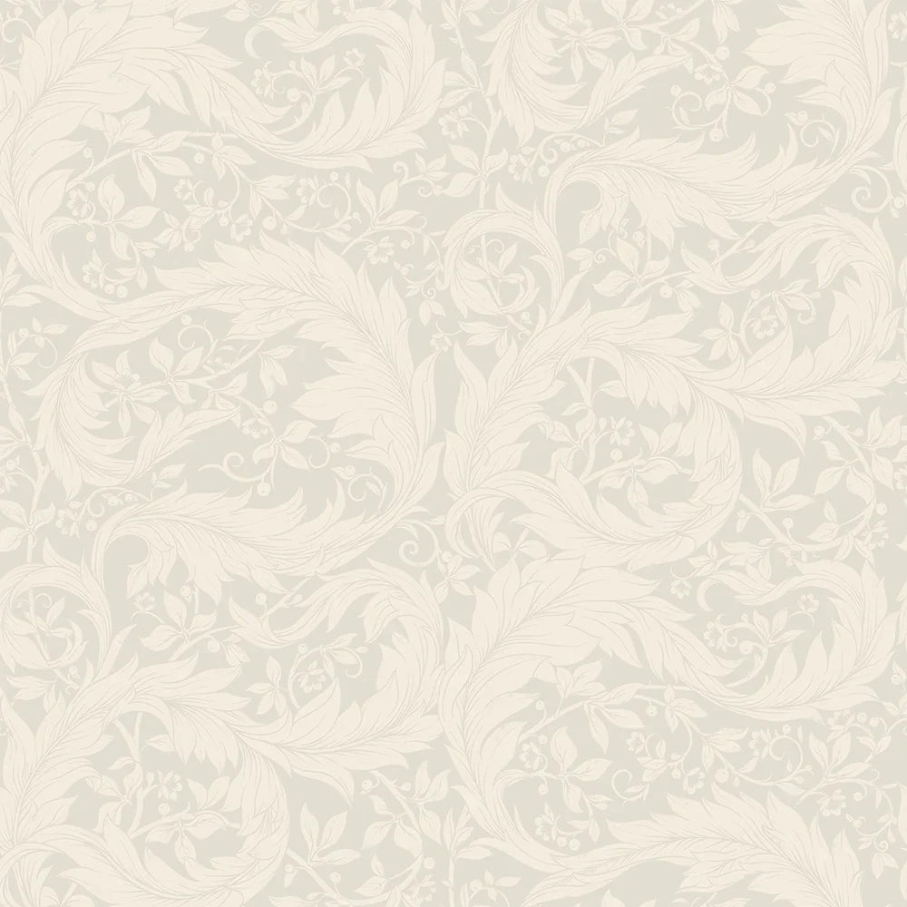 Enchanted Leaf Wallpaper - Vintage Cream - Lucie Annabel