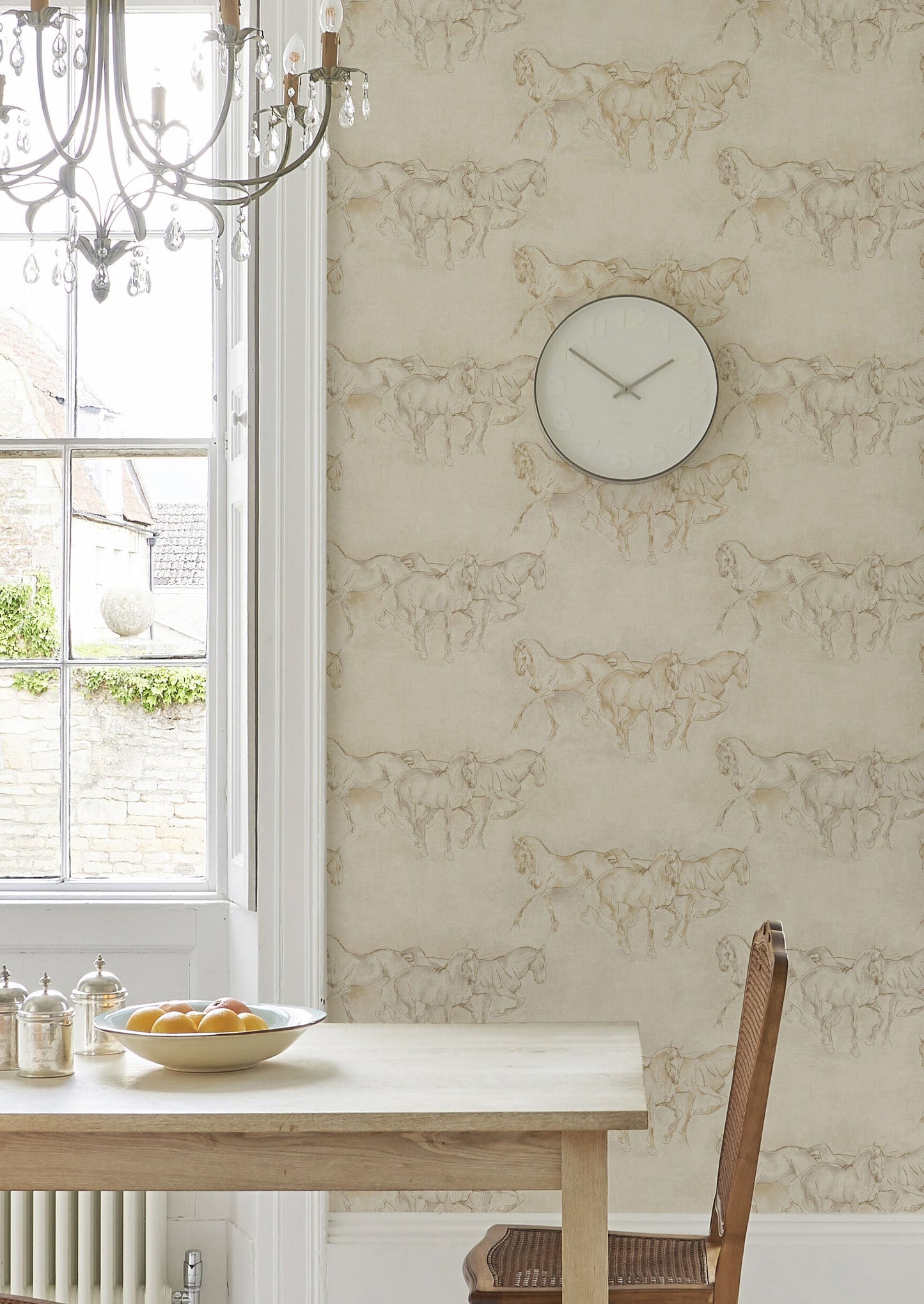 Equus Wallpaper - Beige