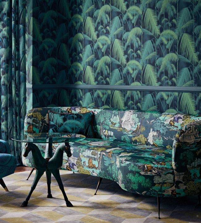 Versailles Grand Fabric - Green - Cole & Son