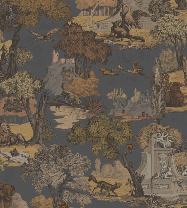 Versailles Grand Fabric - Brown - Cole & Son