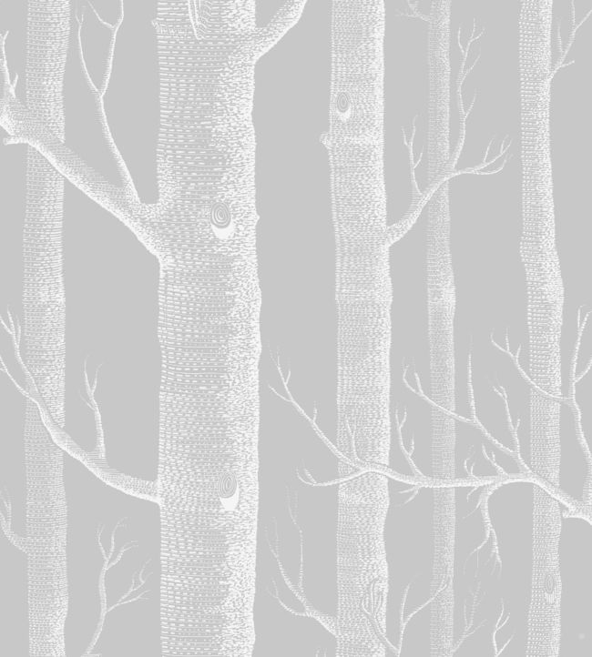 Woods Fabric - Silver