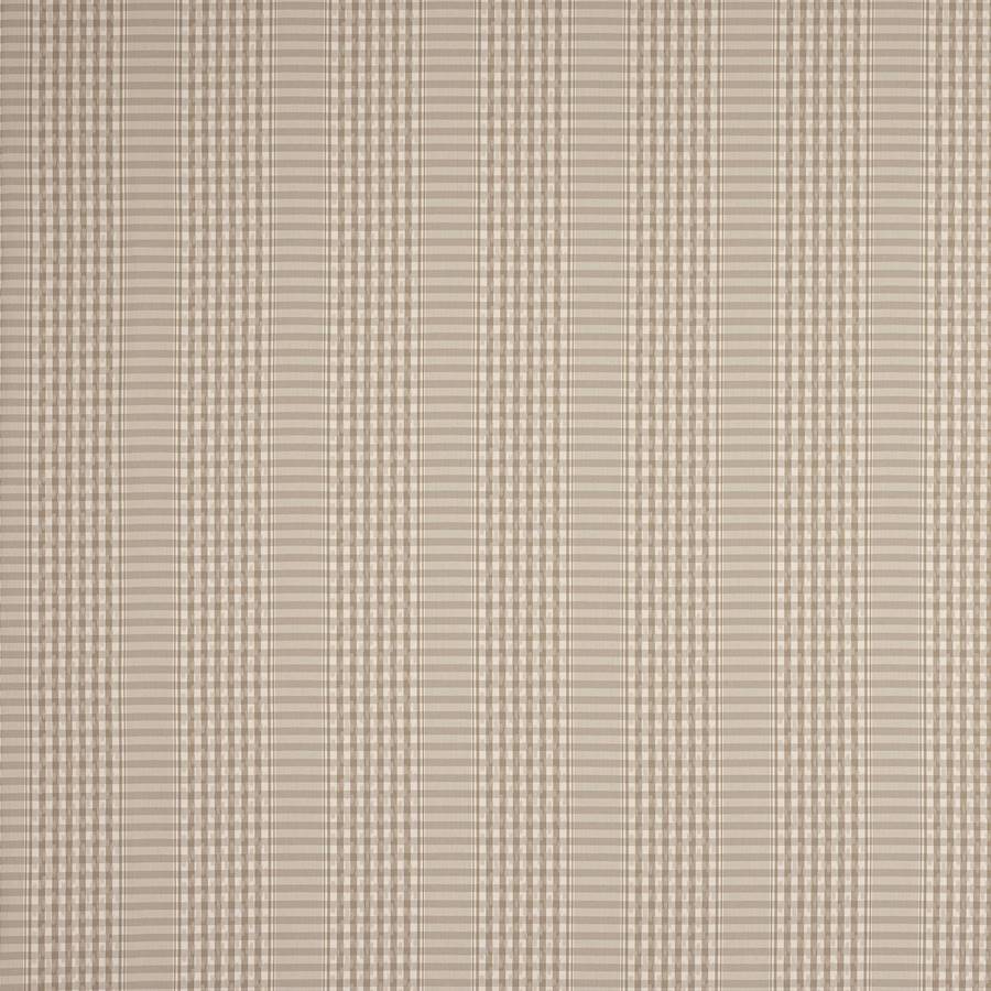 Langham Check Fabric - Cream - Colefax and Fowler
