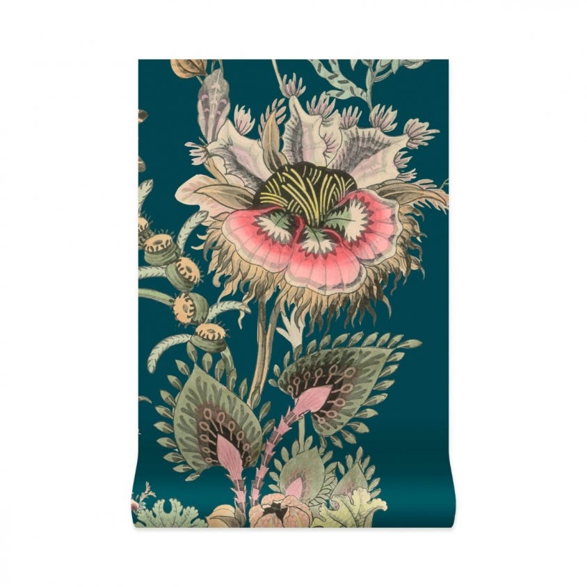 FLORA FANTASIA Wallpaper - Cerulean - House of Hackney