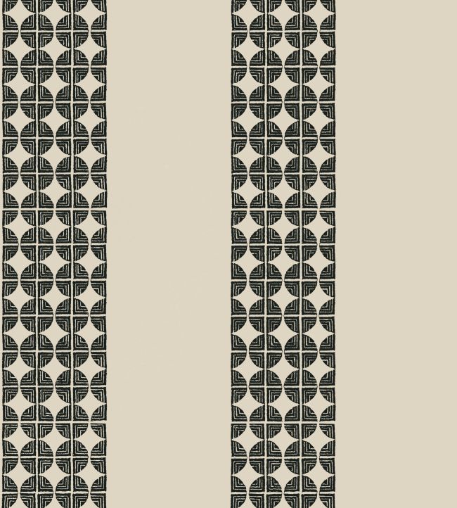 Fairmont Stripe Wallpaper - Black - AT23131 - Anna French