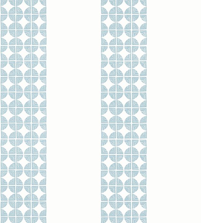 Fairmont Stripe Wallpaper - Soft Blue - AT23128 - Anna French