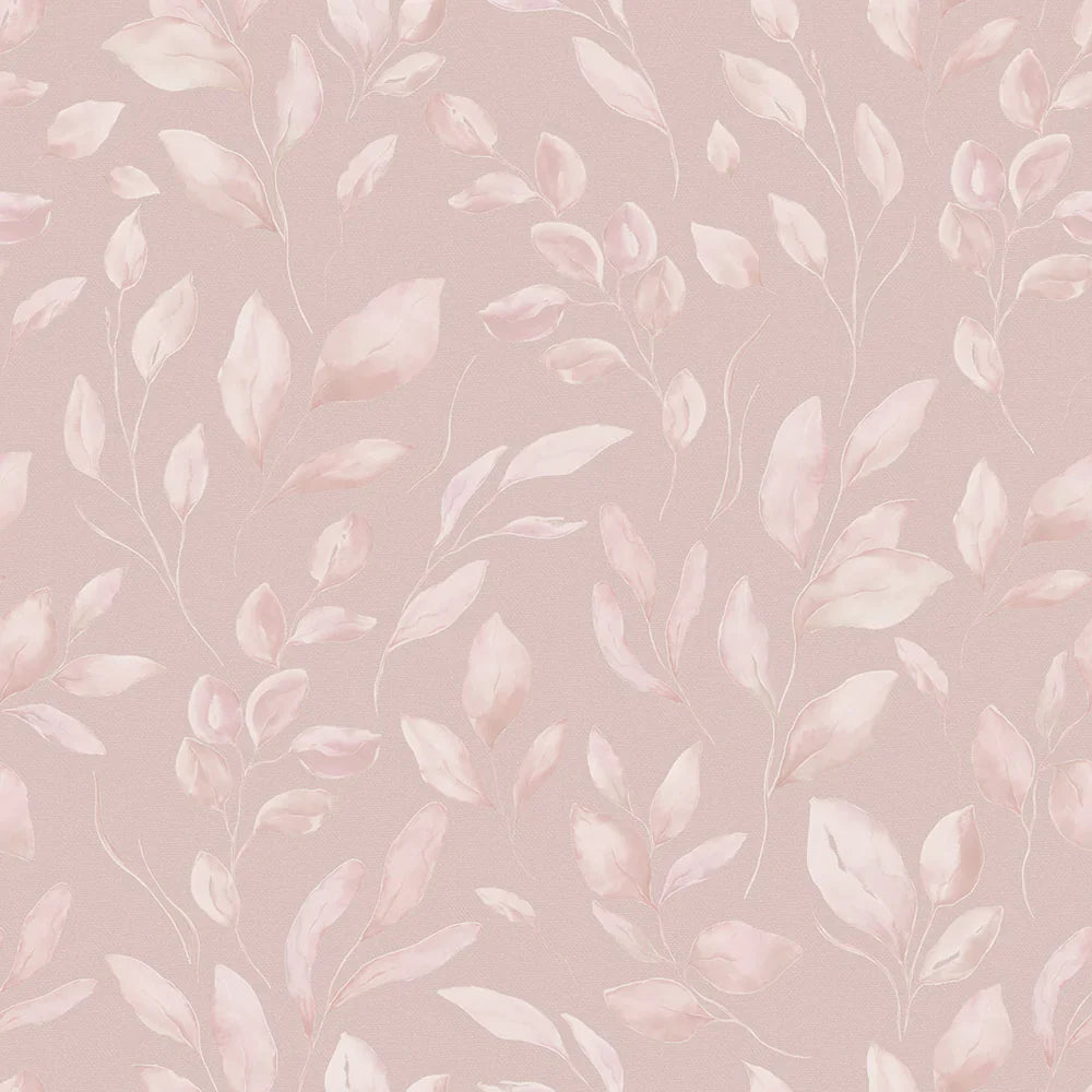 Fallen Foliage Wallpaper - French Pink - Lucie Annabel