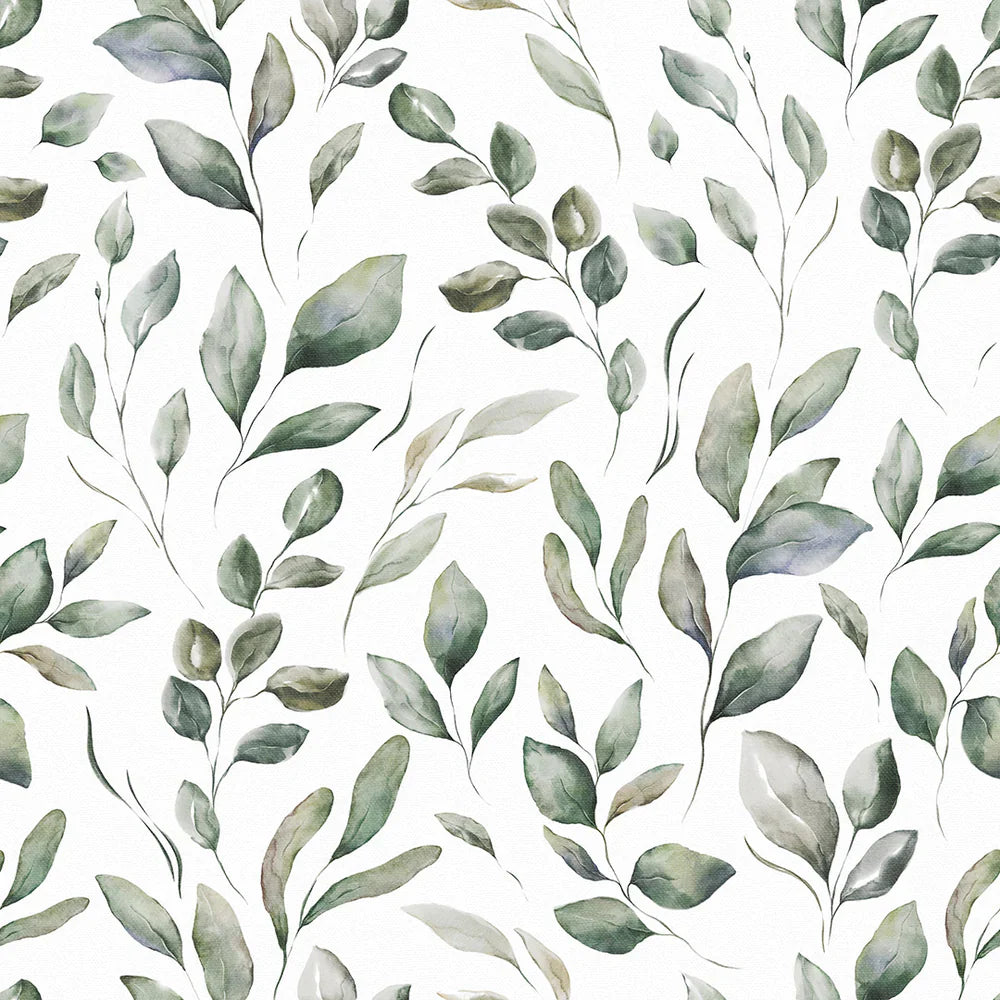 Fallen Foliage Wallpaper - Rustic Green - Lucie Annabel