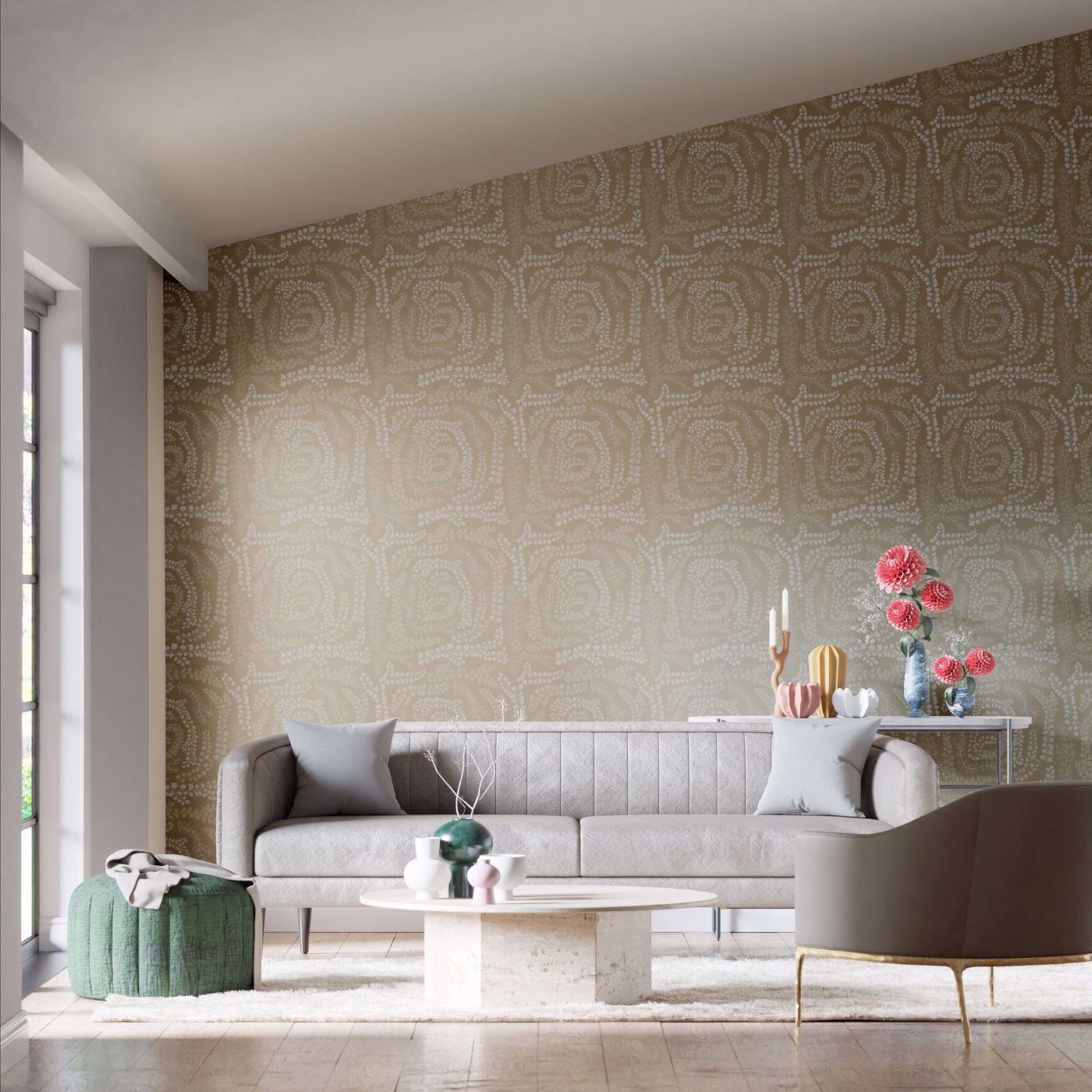 Fayola Wallpaper - Incense/First Light - HC4W113018 - Harlequin