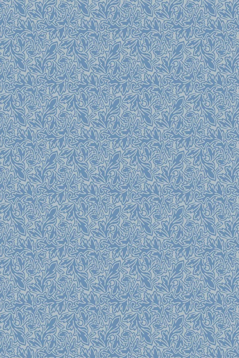 Feuille Wallpaper - Cook's Blue - 4908