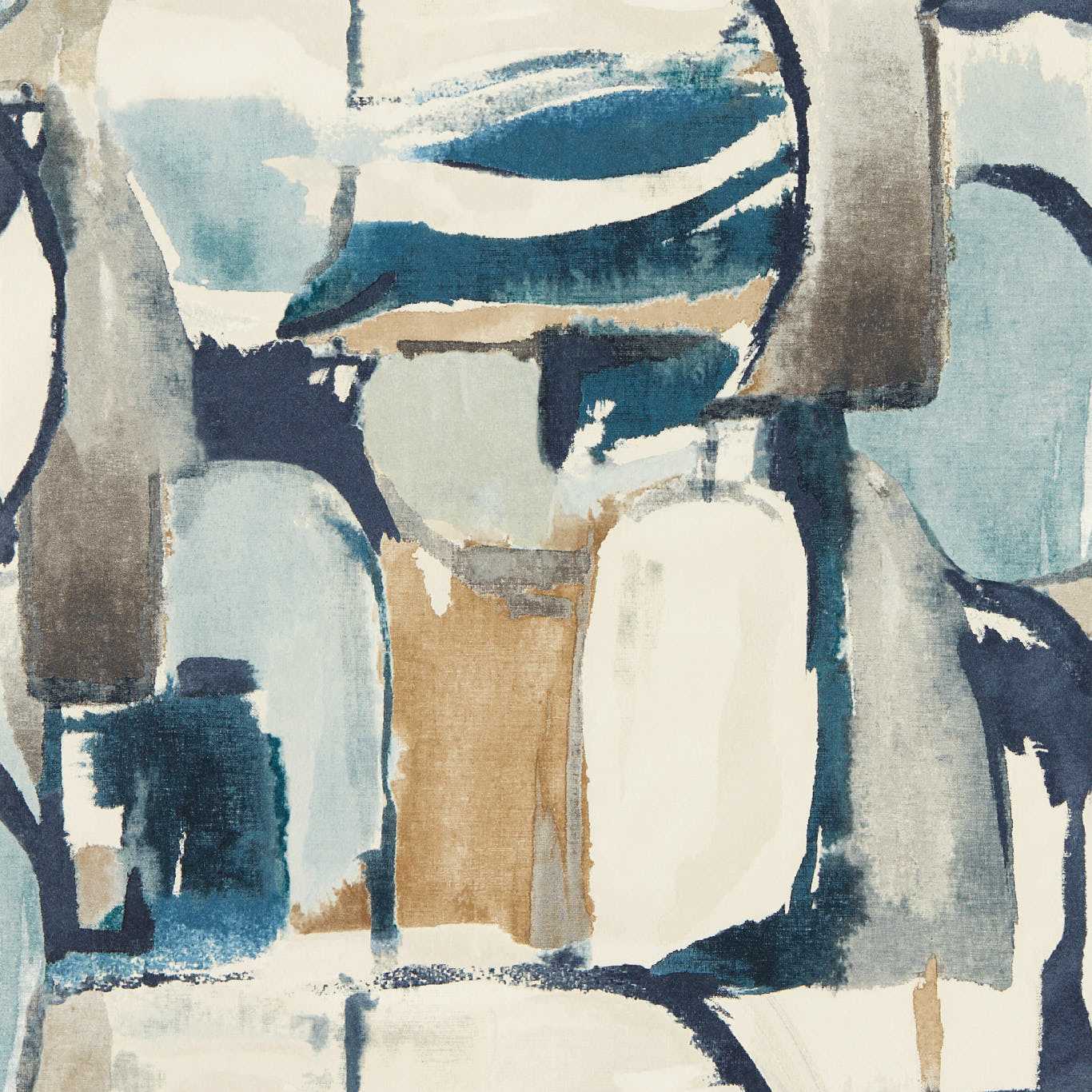 Figura Wallpaper - Denim/Linen - Clarke & Clarke