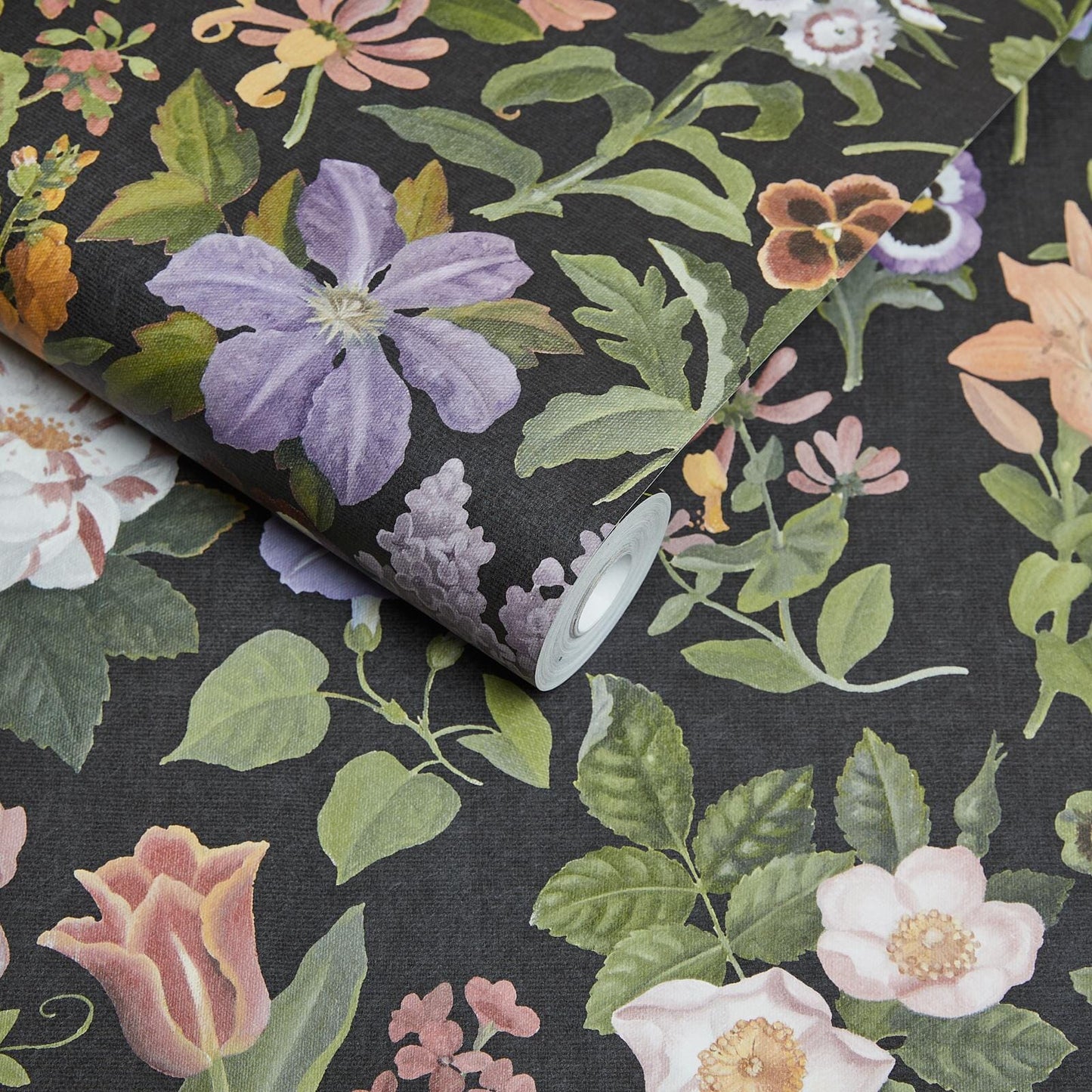 Floralia Wallpaper - Noir - House of Hackney