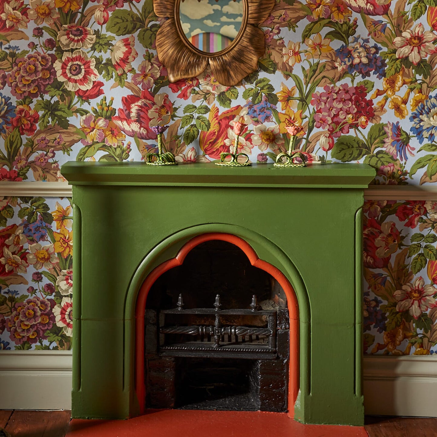 Florescence Wallpaper - Azure - House of Hackney