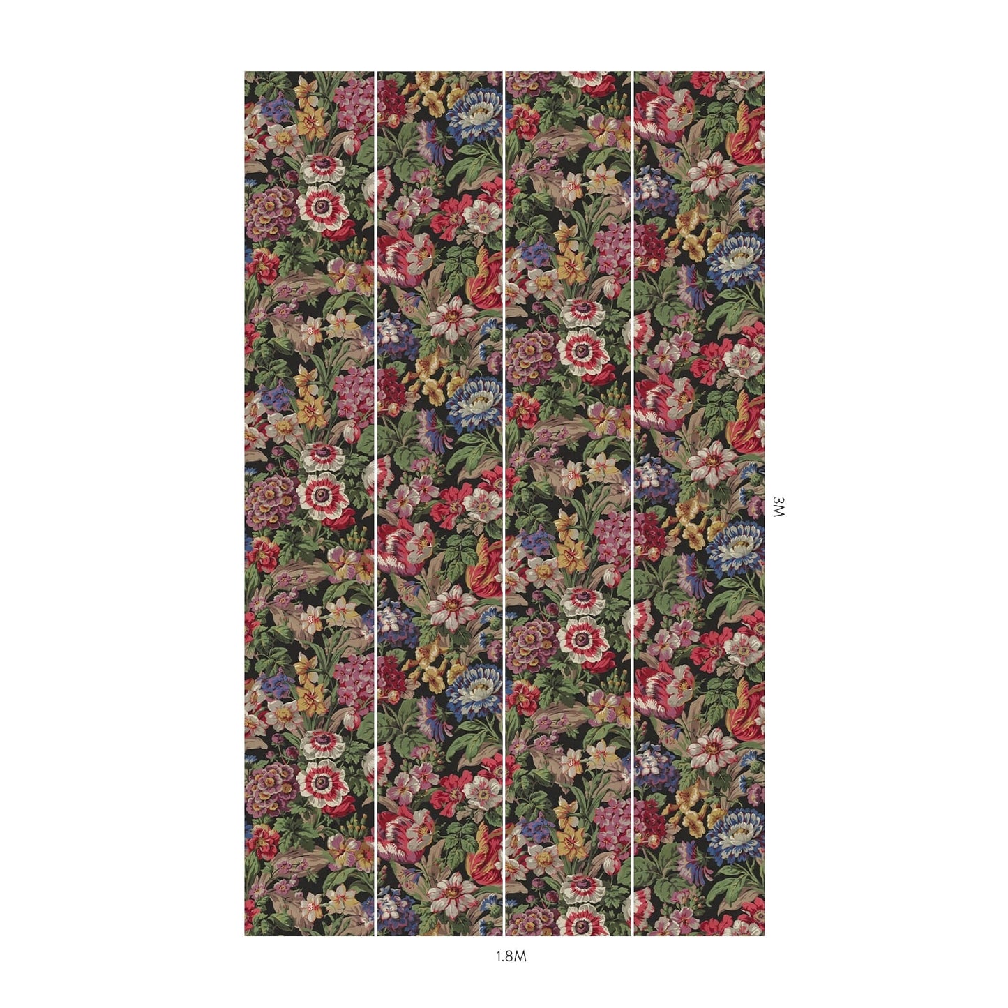 Florescence Wallpaper - Noir - House of Hackney