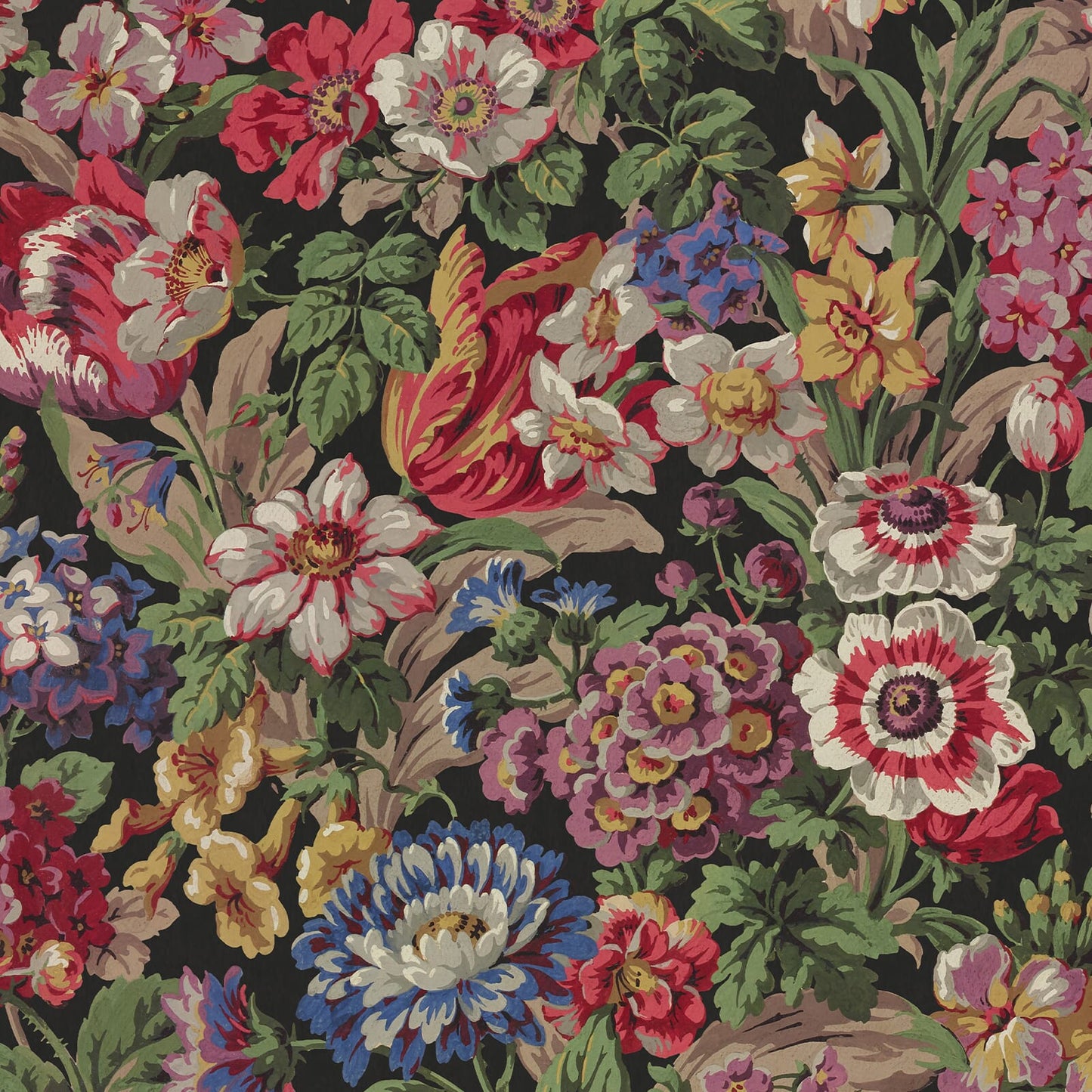 Florescence Wallpaper - Noir - House of Hackney