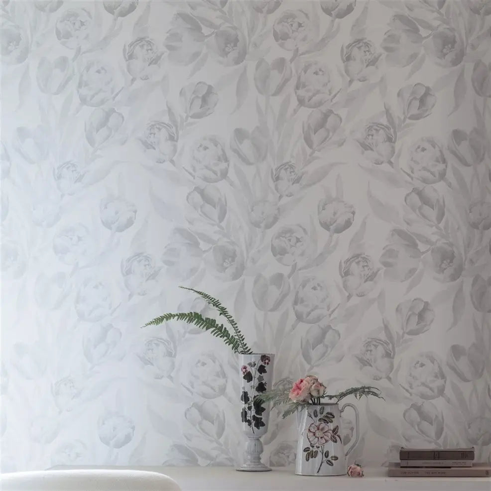 Fontainebleau Wallpaper - Silver - PDG685/08 - Designers Guild