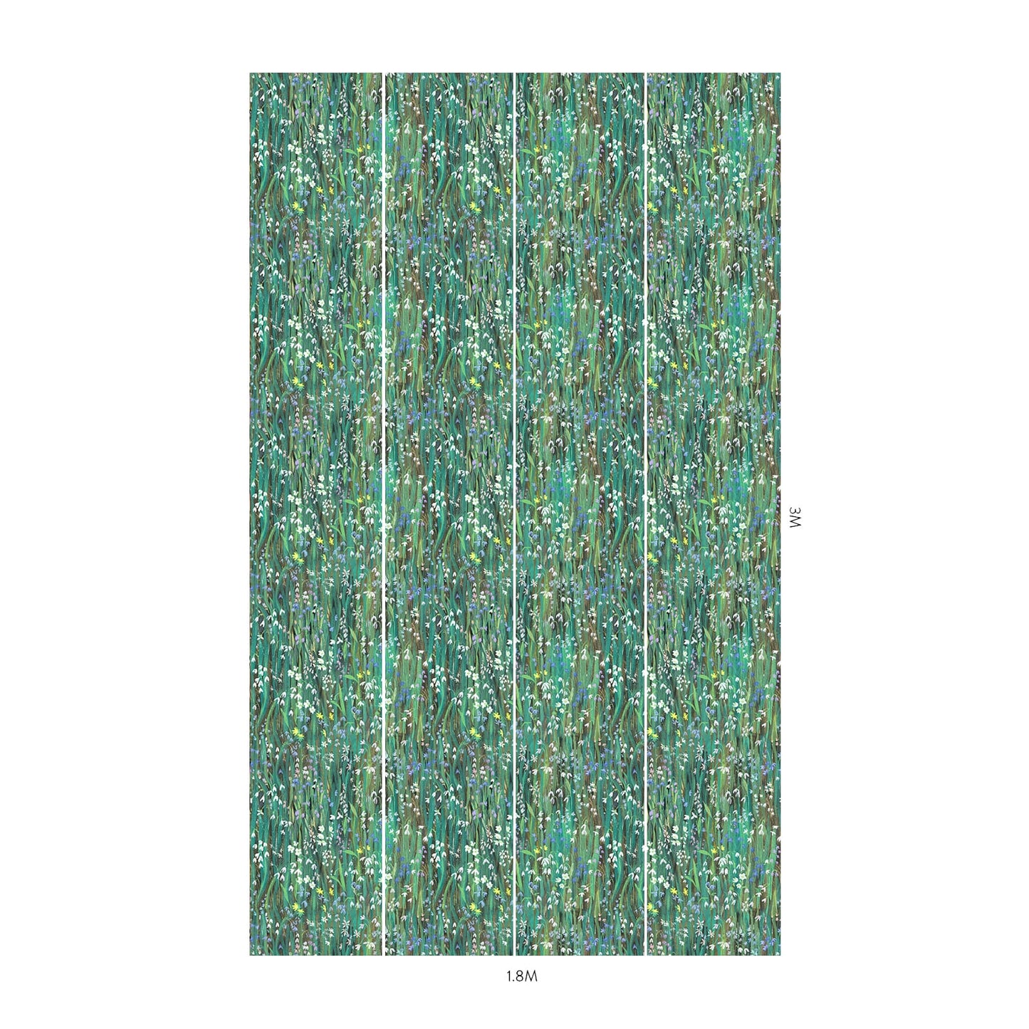 Galanthi Wallpaper - Viridis - House of Hackney