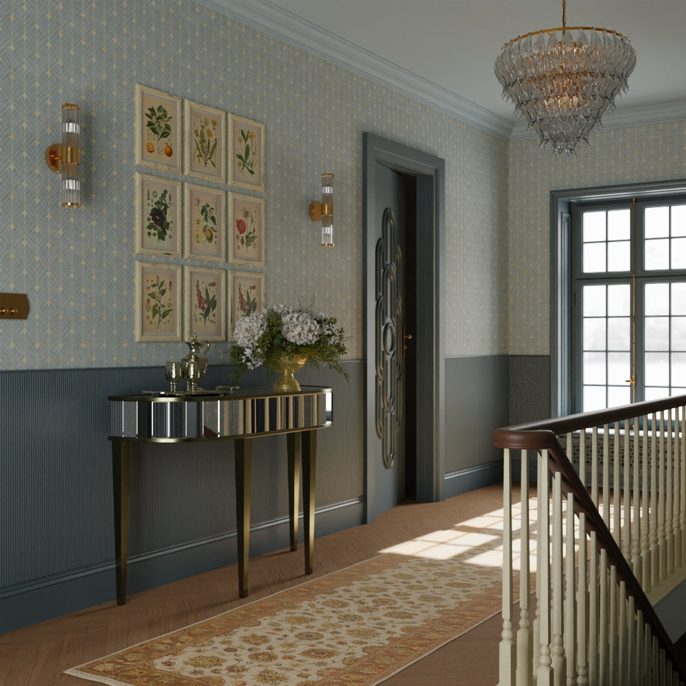 Gatsby Wallpaper - Mineral & Vintage Gold - Lucie Annabel