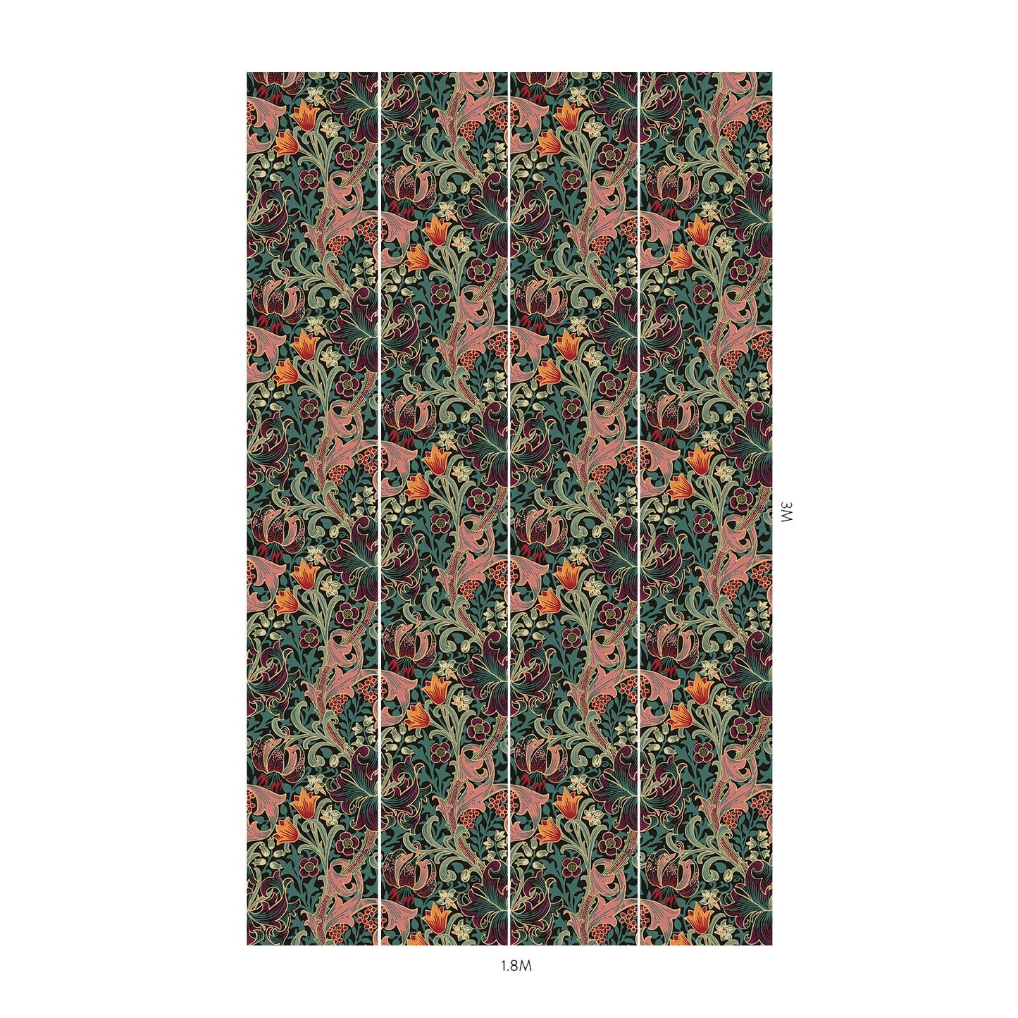 Golden Lily Wallpaper - Apatite - House of Hackney