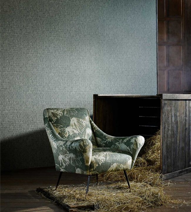 Guinea Wallpaper - Blue Stone - ZKEM312648 - Zoffany
