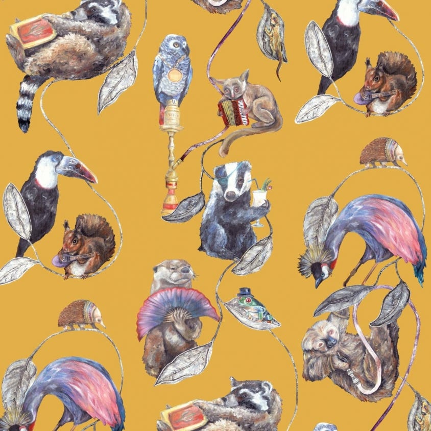 HACKNEY EMPIRE Wallpaper - Ochre - House of Hackney
