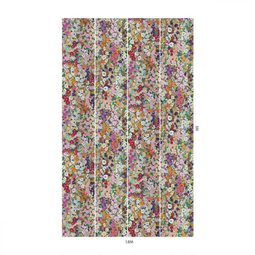 HOLLYHOCKS Wallpaper - Spring - House of Hackney