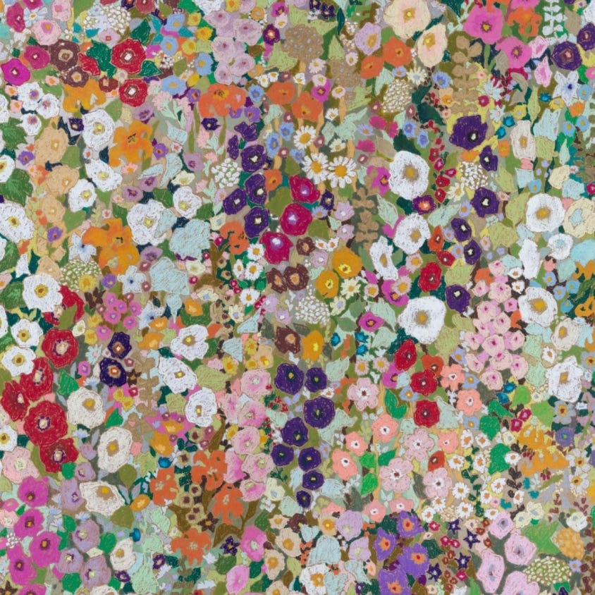 HOLLYHOCKS Wallpaper - Spring - House of Hackney