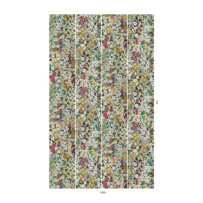 HOLLYHOCKS Wallpaper - Summer - House of Hackney