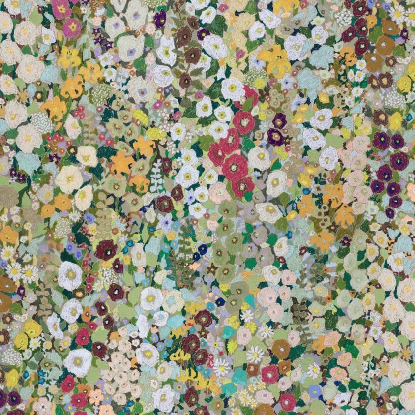 HOLLYHOCKS Wallpaper - Summer - House of Hackney