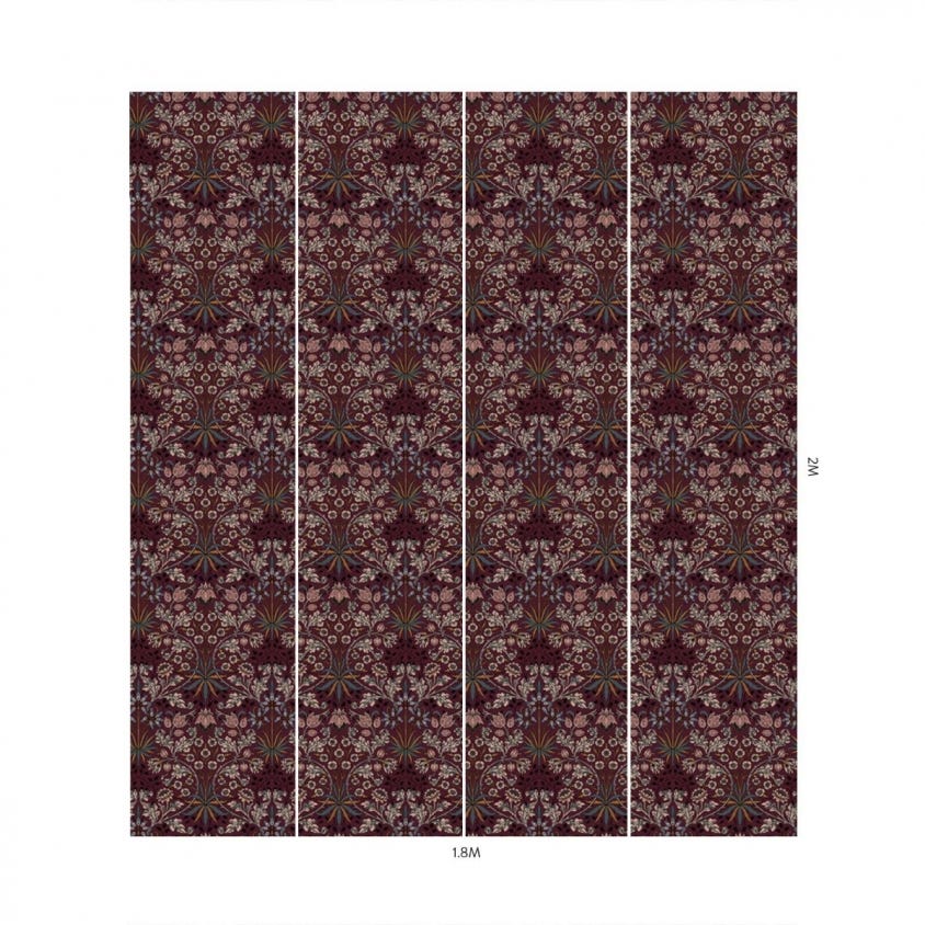 HYACINTH Wallpaper - Mulberry - House of Hackney