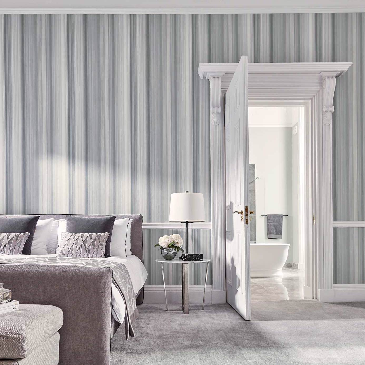 Hakone Wallpaper - Graphite - HM6W112189 - Harlequin