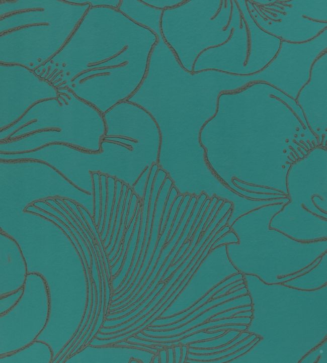 Helleborus Wallpaper - Inchyra Blue - 5605 - Farrow & Ball