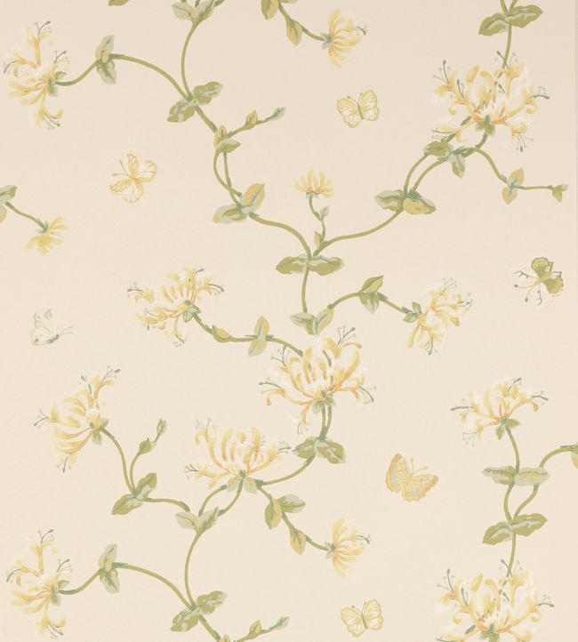 Honeysuckle Garden Wallpaper - Gold - Colefax & Fowler