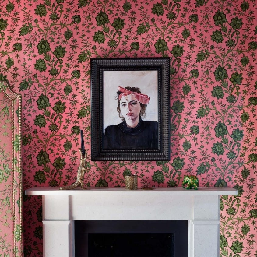INDIENNE Wallpaper - Amaranth - House of Hackney