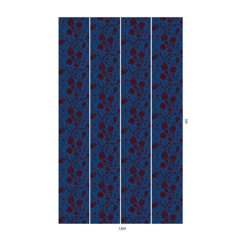 INDIENNE Wallpaper - Lapis-Blue - House of Hackney