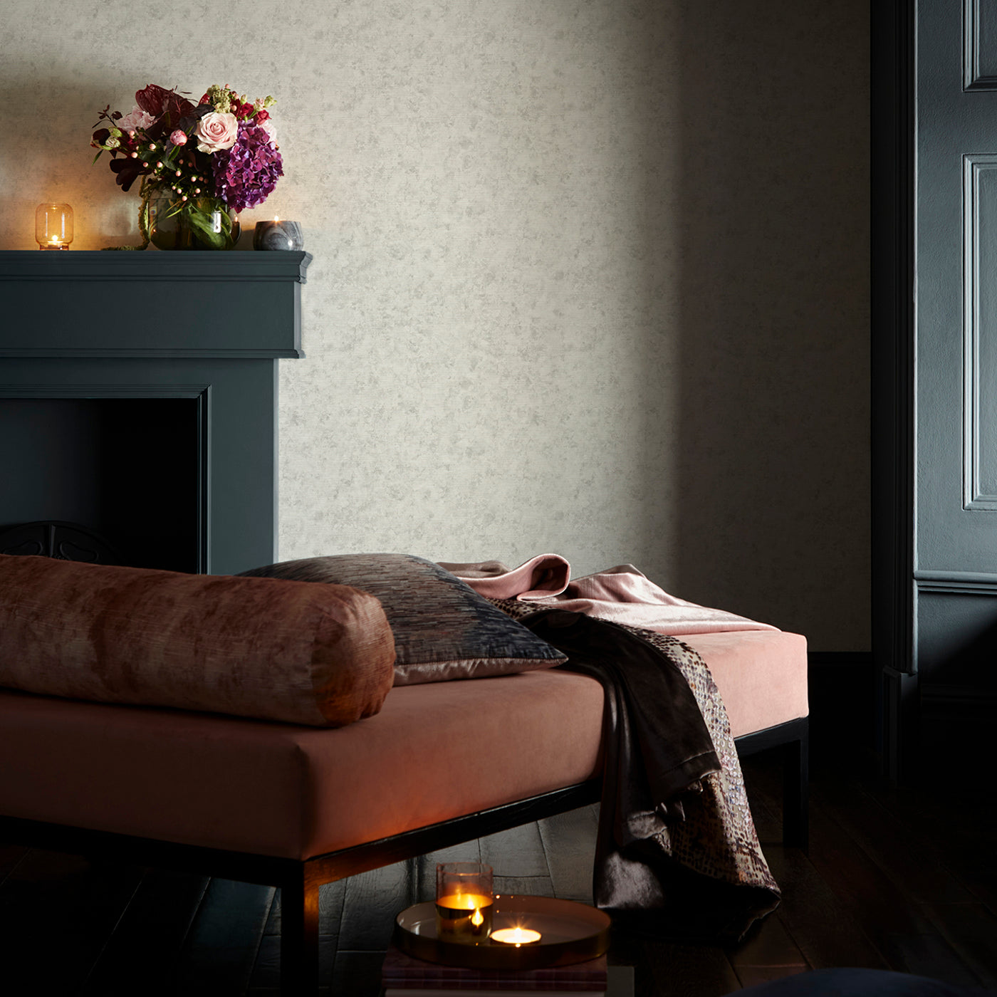 Impression Wallpaper - Stone - Clarke & Clarke