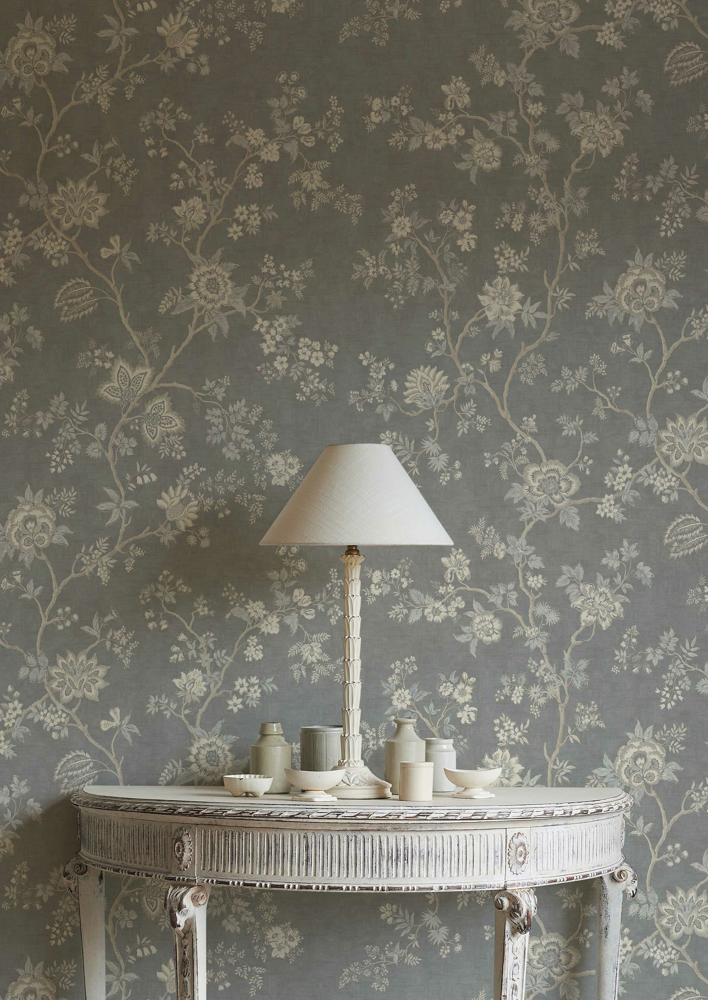 Indienne Wallpaper - Blue - Lewis & Wood