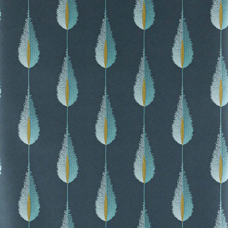 Plato Wallpaper - Teal - Jane Churchill