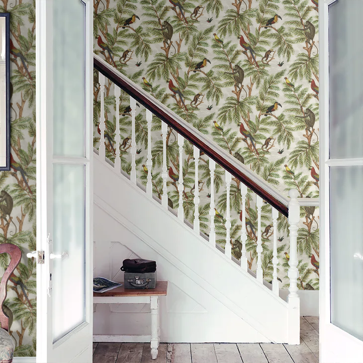 Jungle Print Natural World Wallpaper - Multi - The Graduate Collection