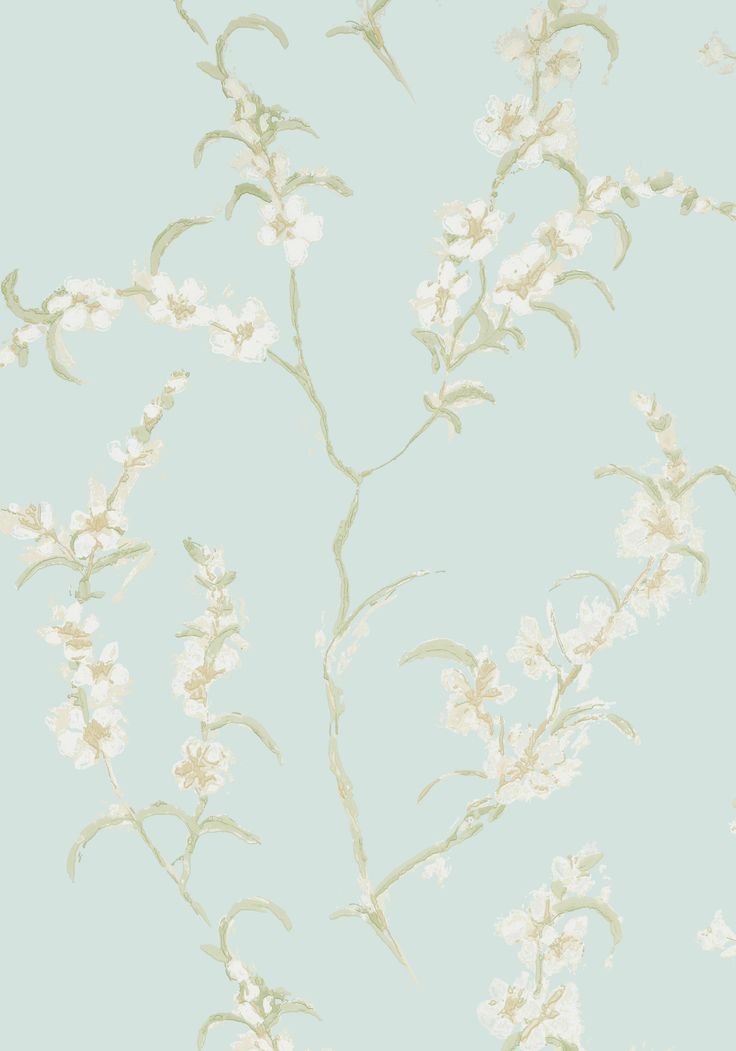 Japonica Wallpaper - Aqua - AT1425 - Anna French
