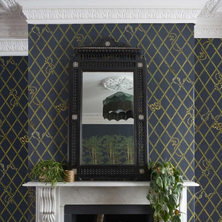 KHASIA Wallpaper - Midnight - House of Hackney