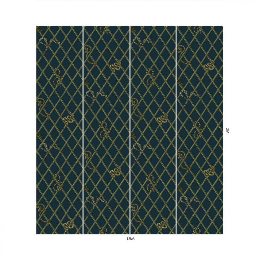 KHASIA Wallpaper - Midnight - House of Hackney