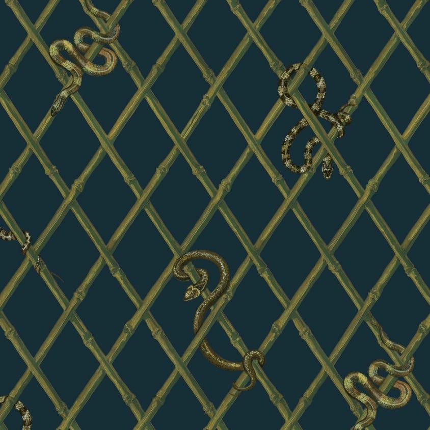 KHASIA Wallpaper - Midnight - House of Hackney