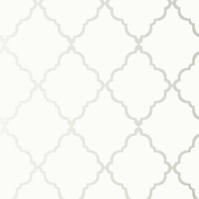 Klein Trellis Wallpaper - Off White - AT6054 - Anna French